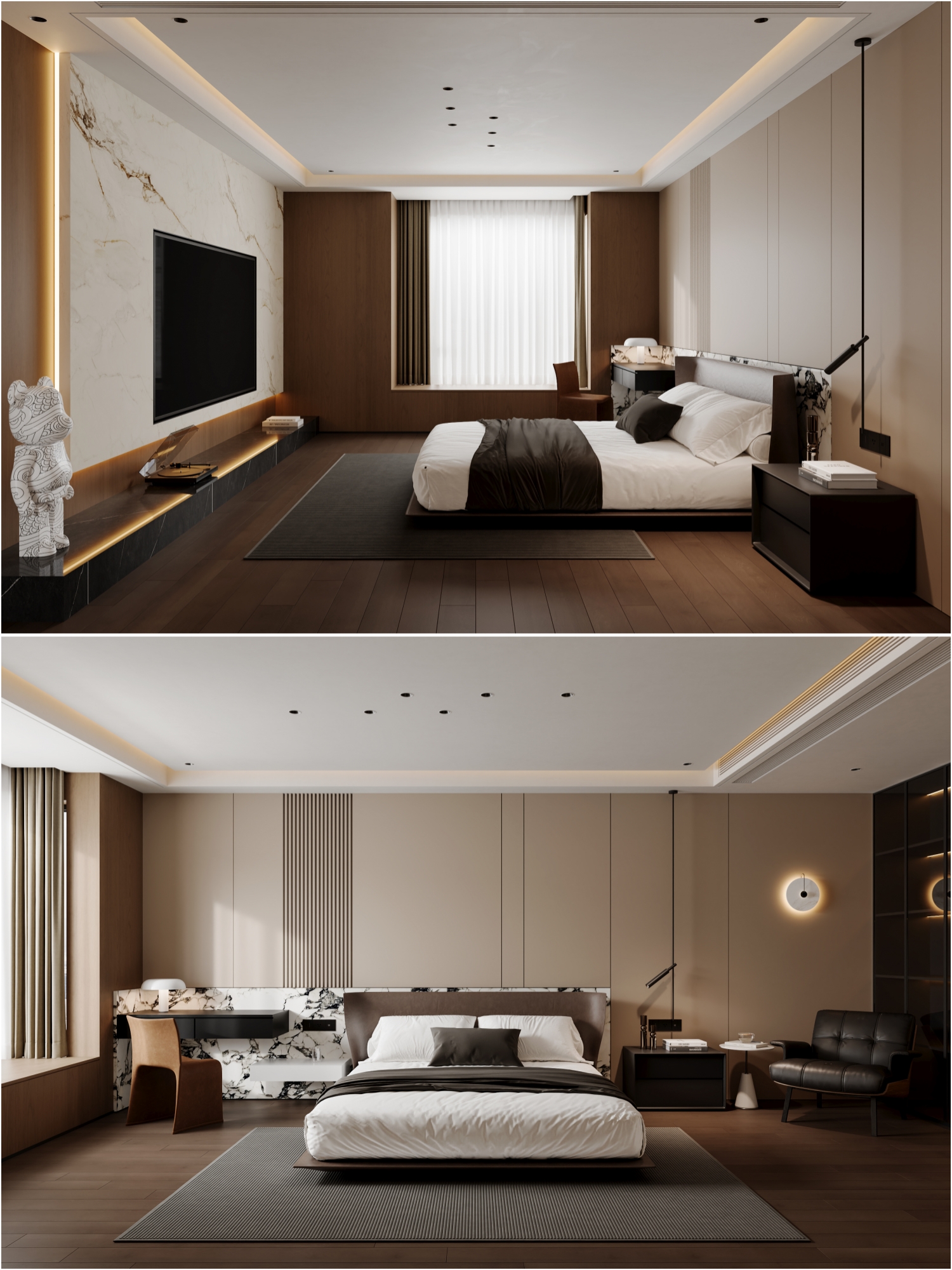 牺牲一间卧室也要做的套房式主卧，太好住了