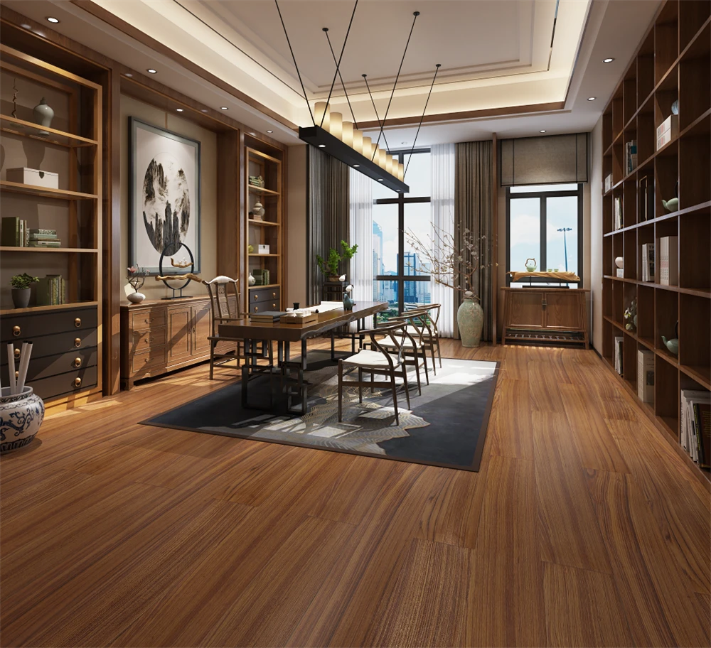 皇太子缅甸柚木地板：高端家装场景的定制美学解决方案