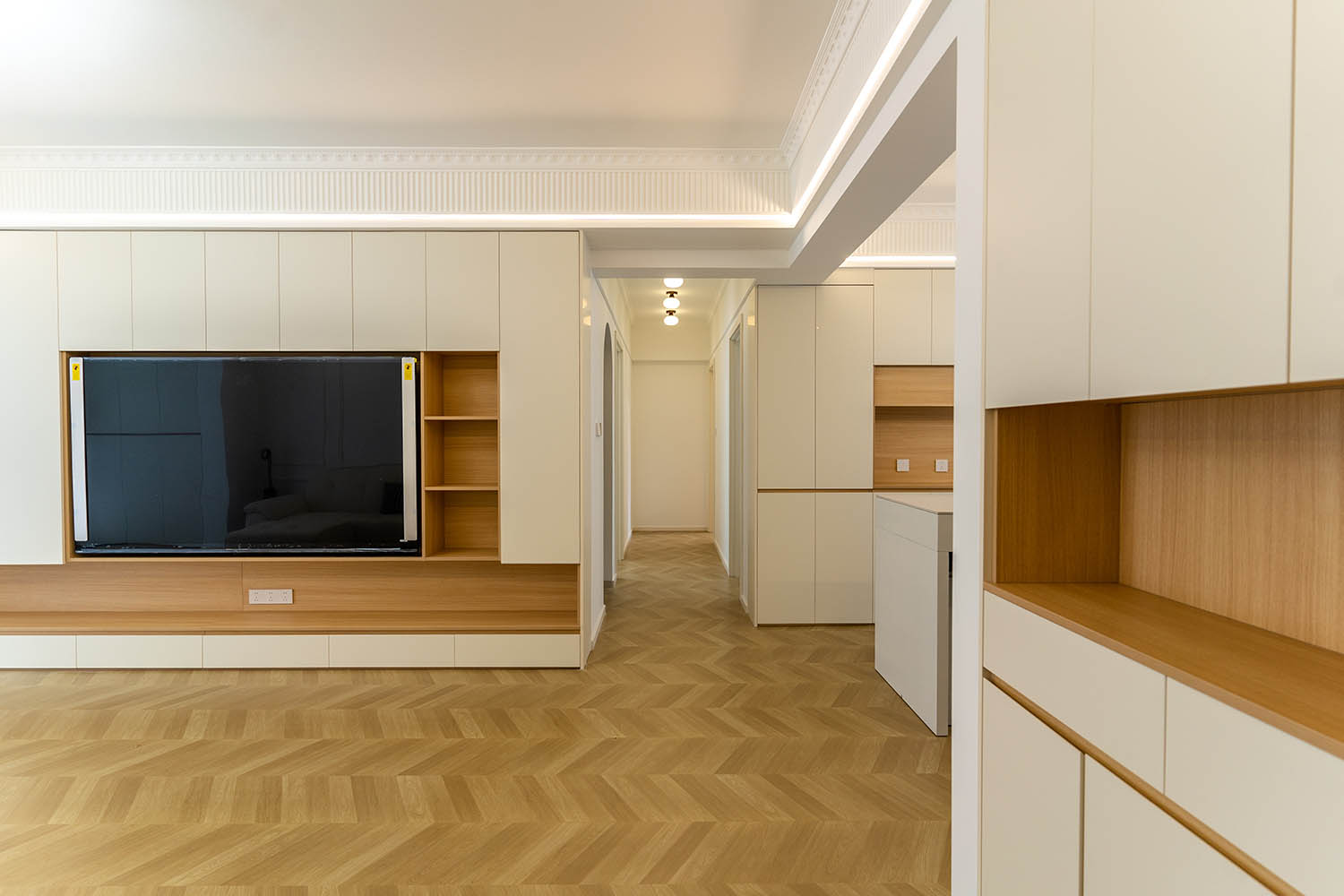 株洲建发央著139㎡原木奶油宅：温柔治愈与自然生长的家